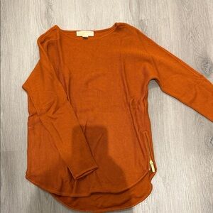 Rust Orange Long Sleeve Top Michael Kors